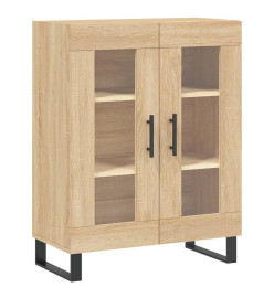 Buffet haut Chêne sonoma 69,5x34x180 cm Bois d'ingénierie