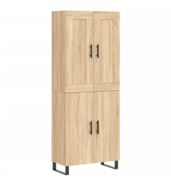 Buffet haut Chêne sonoma 69,5x34x180 cm Bois d'ingénierie