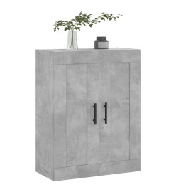 Armoire murale gris béton 69,5x34x90 cm bois d'ingénierie