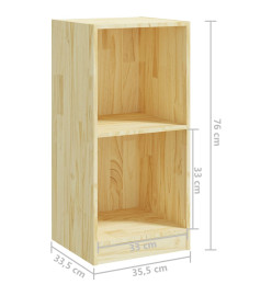 Armoire d'appoint 35,5x33,5x76 cm bois de pin massif