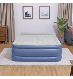 Bestway Matelas pneumatique Tritech 2 places 203x152x56cm bleu et gris