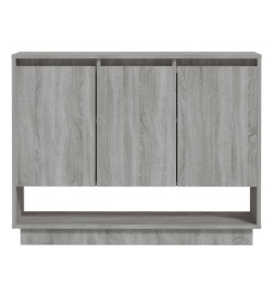 Buffet Sonoma gris 97x31x75 cm Aggloméré