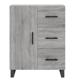 Buffet haut Sonoma gris 69,5x34x180 cm Bois d'ingénierie