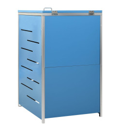 Abri pour poubelle 69x77,5x115 cm Inox