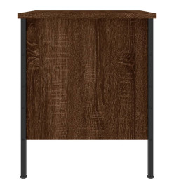 Table de chevet chêne marron 40x42x50 cm bois d'ingénierie