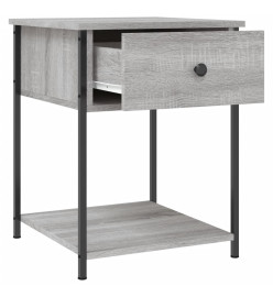 Table de chevet sonoma gris 44x45x58 cm bois d'ingénierie