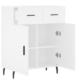 Buffet blanc 69,5x34x90 cm bois d'ingénierie