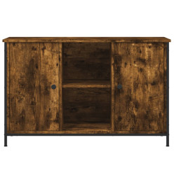 Meuble TV chêne fumé 100x35x65 cm bois d'ingénierie