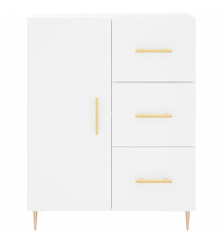 Buffet haut Blanc 69,5x34x180 cm Bois d'ingénierie