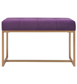 Banc 80 cm Violet Velours