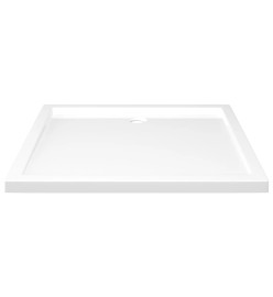 Receveur de douche rectangulaire ABS Blanc 80x90 cm