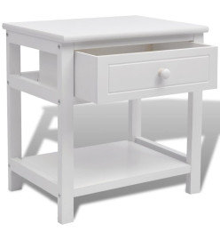 Table de chevet Bois Blanc