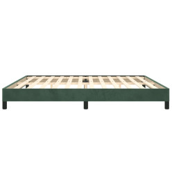 Cadre de lit Vert foncé 200x200 cm Velours