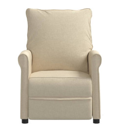 Fauteuil inclinable Crème Tissu