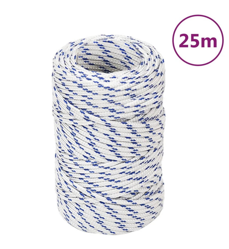 Corde de bateau Blanc 2 mm 25 m Polypropylène