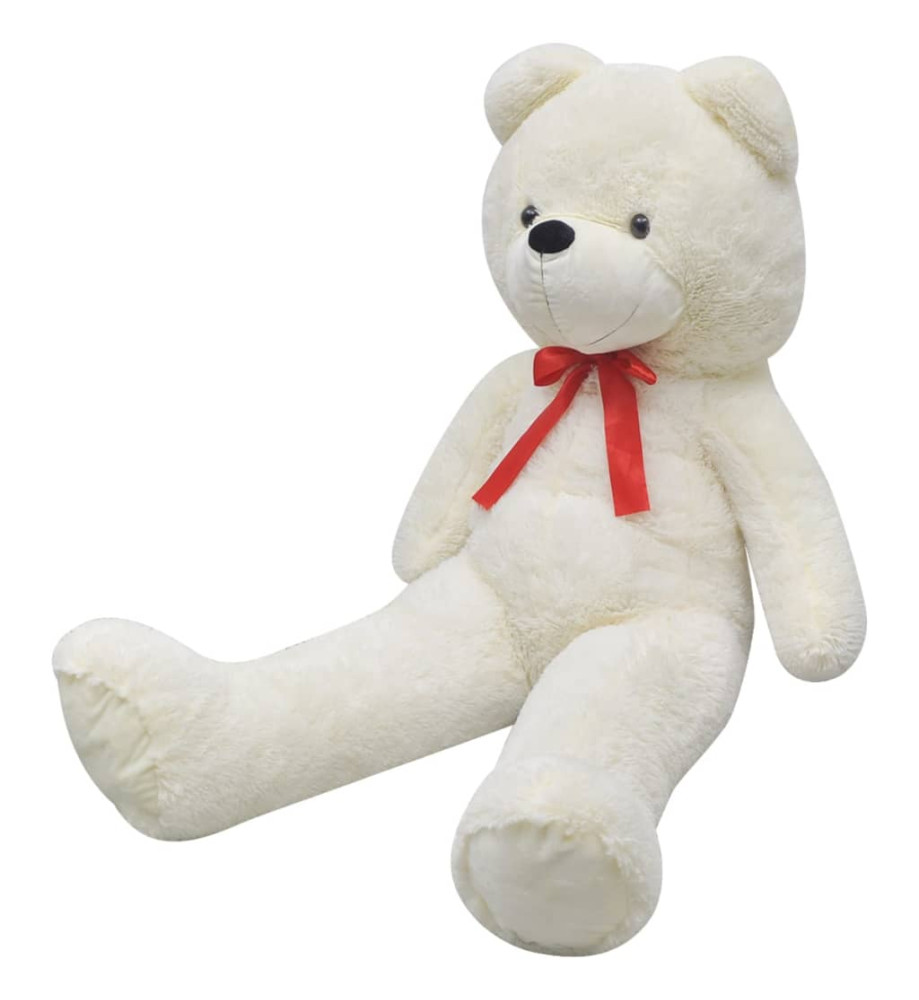 Ourson en peluche XXL Blanc 135 cm