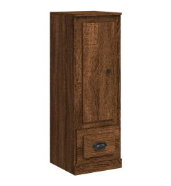 Buffet haut chêne marron 36x35,5x103,5 cm bois d'ingénierie