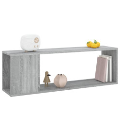 Meuble TV Sonoma gris 100x24x32 cm Bois d'ingénierie