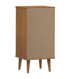 Commode MOLDE Marron 40x35x82 cm Bois de pin massif