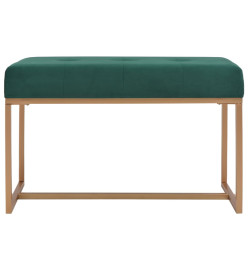 Banc 80 cm Vert Velours