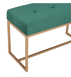 Banc 80 cm Vert Velours