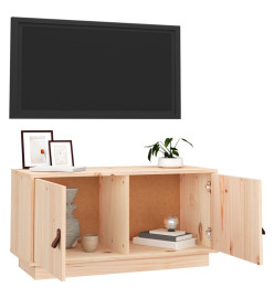 Meuble TV 80x34x40 cm Bois de pin massif