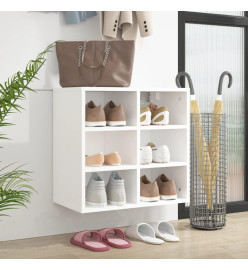 Armoire à chaussures Blanc 52,5x30x50 cm