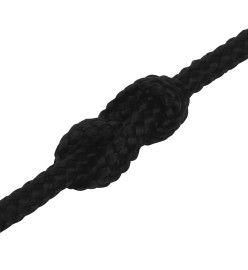 Corde de travail Noir 2 mm 100 m Polyester