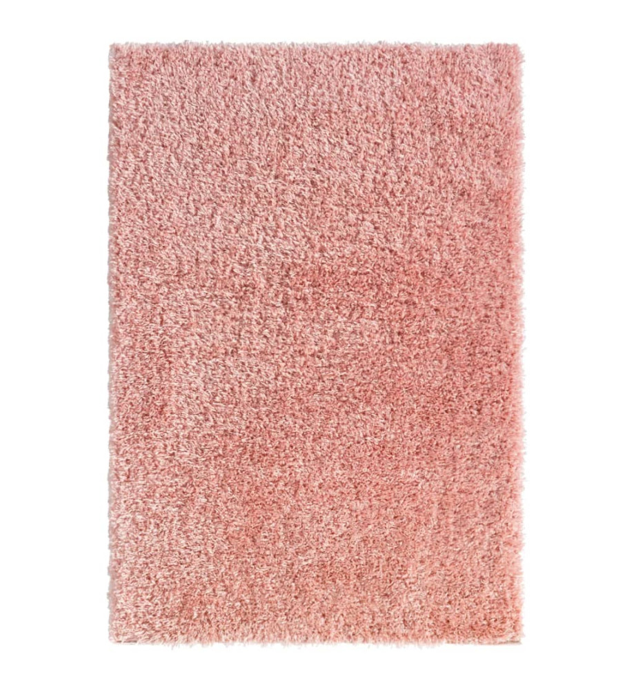 Tapis shaggy à poils hauts Rose 160x230 cm 50 mm