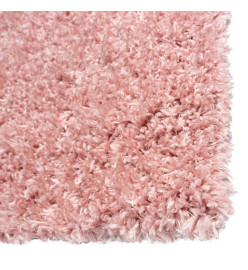 Tapis shaggy à poils hauts Rose 160x230 cm 50 mm