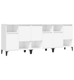 Buffets 3 pcs blanc 60x35x70 cm bois d'ingénierie