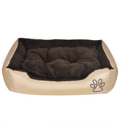 Lit pour chiens avec coussin rembourré Taille M