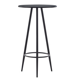 Ensemble de bar 3 pcs Similicuir Noir