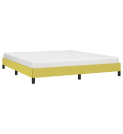 Cadre de lit Vert 160x200 cm Tissu