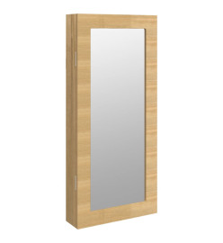 Armoire à bijoux avec miroir murale 30 x 8,5 x 67 cm