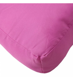 Coussins de palette 2 pcs rose tissu Oxford