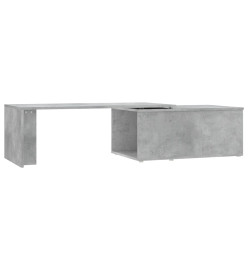 Table basse Gris béton 150x50x35 cm Aggloméré