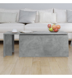 Table basse Gris béton 150x50x35 cm Aggloméré