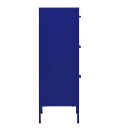 Armoire de rangement Bleu marine 42,5x35x101,5 cm Acier