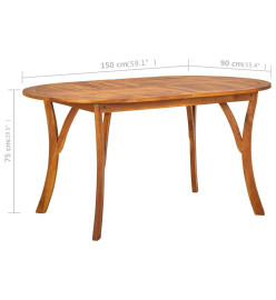 Ensemble de salle à manger de jardin 5 pcs Noir