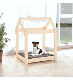 Lit pour chien 61x50x70 cm Bois de pin solide