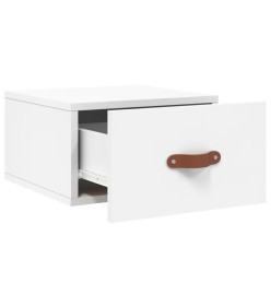 Tables de chevet murales 2 pcs blanc 35x35x20 cm