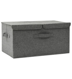 Boîte de rangement Tissu 50x30x25 cm Anthracite