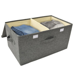 Boîte de rangement Tissu 50x30x25 cm Anthracite