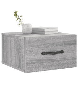 Table de chevet murale sonoma gris 35x35x20 cm