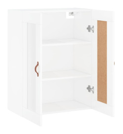 Armoire murale blanc brillant 69,5x34x90 cm bois d'ingénierie