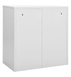 Armoire à casiers Gris clair et bleu 90x45x92,5 cm Acier