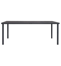 Mobilier de salle à manger d'extérieur 9 pcs Acier