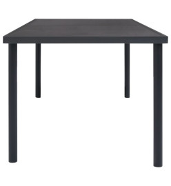 Mobilier de salle à manger d'extérieur 9 pcs Acier