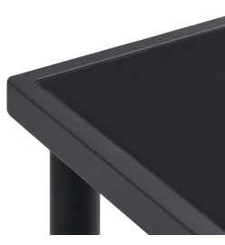 Mobilier de salle à manger d'extérieur 9 pcs Acier